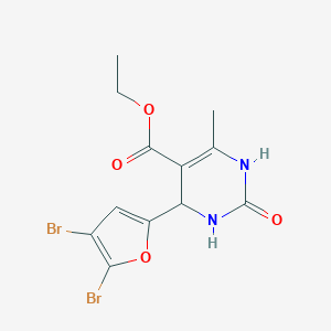molecular formula C12H12Br2N2O4 B214228 ethyl 4-(4,5-dibromo-2-furyl)-6-methyl-2-oxo-1,2,3,4-tetrahydro-5-pyrimidinecarboxylate 