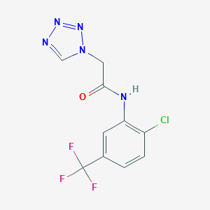 molecular formula C10H7ClF3N5O B214261 N~1~-[2-CHLORO-5-(TRIFLUOROMETHYL)PHENYL]-2-(1H-1,2,3,4-TETRAAZOL-1-YL)ACETAMIDE 