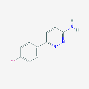 molecular formula C10H8FN3 B021428 6-(4-Fluorophenyl)pyridazin-3-amine CAS No. 105538-07-6