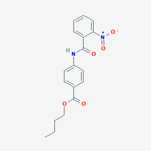 molecular formula C18H18N2O5 B214288 Butyl 4-[(2-nitrobenzoyl)amino]benzoate 