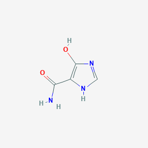 molecular formula C4H5N3O2 B021429 5-hydroxy-1H-imidazole-4-carboxamide CAS No. 56973-26-3
