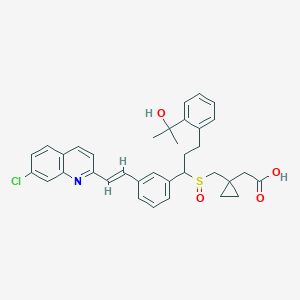 2-[1-[[1-[3-[(E)-2-(7-chloroquinolin-2-yl)ethenyl]phenyl]-3-[2-(2-hydroxypropan-2-yl)phenyl]propyl]sulfinylmethyl]cyclopropyl]acetic acid