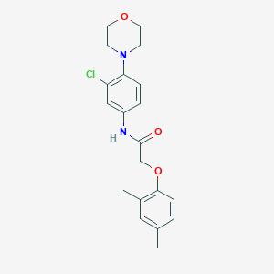 molecular formula C20H23ClN2O3 B214817 N-[3-chloro-4-(4-morpholinyl)phenyl]-2-(2,4-dimethylphenoxy)acetamide 