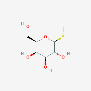molecular formula C7H14O5S B021489 beta-D-Galactopyranoside, methyl 1-thio- CAS No. 155-30-6