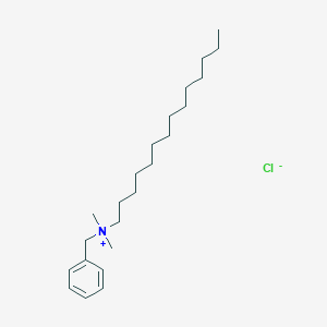molecular formula C23H42ClN B021494 Benzyldimethyltetradecylammonium chloride CAS No. 68424-85-1