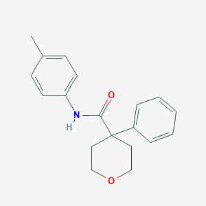 molecular formula C19H21NO2 B214971 N-(4-methylphenyl)-4-phenyloxane-4-carboxamide 