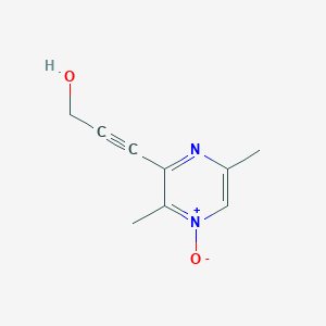 3-(3,6-Dimethyl-4-oxidopyrazin-4-ium-2-yl)prop-2-yn-1-ol