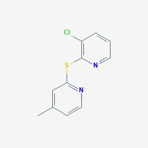 3-Chloro-2-[(4-methylpyridin-2-yl)sulfanyl]pyridine