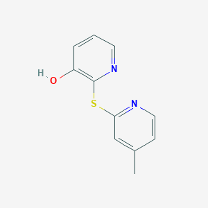 2-[(4-Methylpyridin-2-yl)sulfanyl]pyridin-3-ol