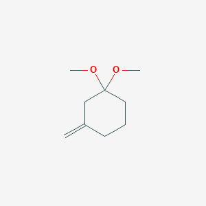 molecular formula C9H16O2 B021523 1,1-Dimethoxy-3-methylidenecyclohexane CAS No. 104598-80-3