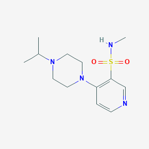 molecular formula C13H22N4O2S B215338 N-methyl-4-(4-propan-2-ylpiperazin-1-yl)pyridine-3-sulfonamide CAS No. 57725-23-2