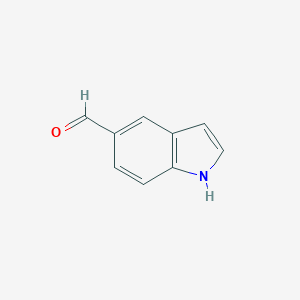 molecular formula C9H7NO B021537 Indole-5-carboxaldehyde CAS No. 1196-69-6