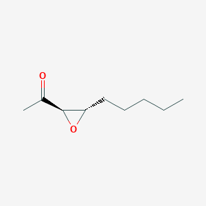 molecular formula C9H16O2 B021543 Ethanone, 1-[(2R,3S)-3-pentyloxiranyl]- CAS No. 102368-23-0