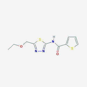 molecular formula C10H11N3O2S2 B215464 N-[5-(ethoxymethyl)-1,3,4-thiadiazol-2-yl]thiophene-2-carboxamide 