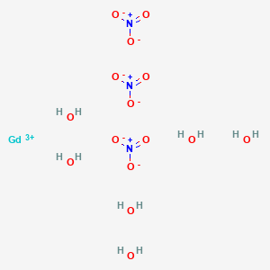 molecular formula GdH12N3O15 B021557 Gadolinium(III) nitrate hexahydrate CAS No. 19598-90-4