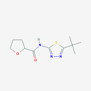molecular formula C11H17N3O2S B215582 N-(5-tert-butyl-1,3,4-thiadiazol-2-yl)oxolane-2-carboxamide 