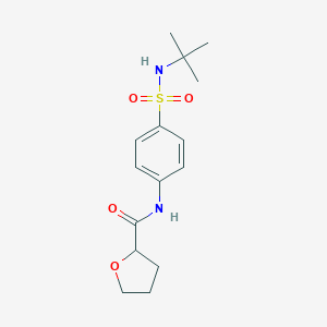 molecular formula C15H22N2O4S B215587 N-[4-(tert-butylsulfamoyl)phenyl]oxolane-2-carboxamide 