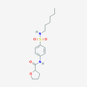 molecular formula C17H26N2O4S B215592 N-[4-(hexylsulfamoyl)phenyl]oxolane-2-carboxamide 