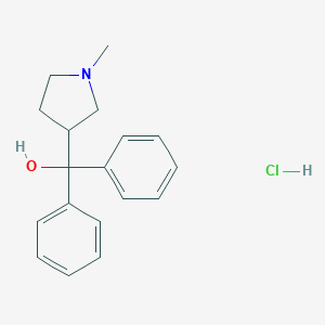 molecular formula C18H22ClNO B021560 1-Methyl-alpha,alpha-diphenyl-3-pyrrolidinemethanol hydrochloride CAS No. 102584-48-5