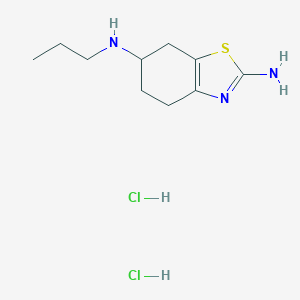 N6-propyl-4,5,6,7-tetrahydro-1,3-benzothiazole-2,6-diamine dihydrochloride