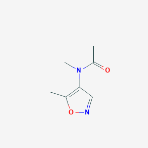 molecular formula C7H10N2O2 B021576 N-Methyl-N-(5-methyl-1,2-oxazol-4-yl)acetamide CAS No. 103747-82-6