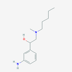 alpha-(m-Aminophenyl)-beta-methylpentylaminoethanol