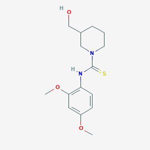 molecular formula C15H22N2O3S B215782 N-(2,4-dimethoxyphenyl)-3-(hydroxymethyl)piperidine-1-carbothioamide 