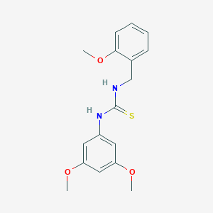 molecular formula C17H20N2O3S B215787 N-(3,5-dimethoxyphenyl)-N'-(2-methoxybenzyl)thiourea 