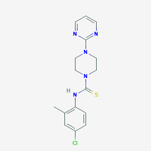 molecular formula C16H18ClN5S B215804 N-(4-CHLORO-2-METHYLPHENYL)-4-(2-PYRIMIDINYL)TETRAHYDRO-1(2H)-PYRAZINECARBOTHIOAMIDE 