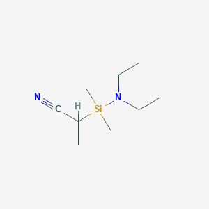 molecular formula C9H20N2Si B021585 1-Cyanoethyl(diethylamino)dimethylsilane CAS No. 102636-22-6
