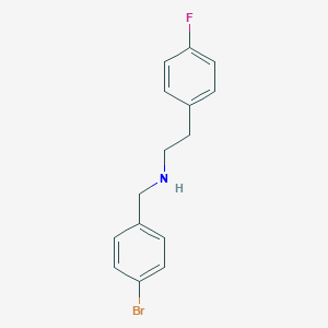 molecular formula C15H15BrFN B215897 N-(4-bromobenzyl)-N-[2-(4-fluorophenyl)ethyl]amine 
