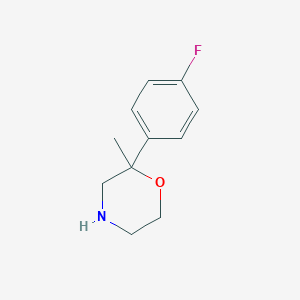 molecular formula C11H14FNO B021602 2-(4-Fluorophenyl)-2-methylmorpholine CAS No. 109461-46-3