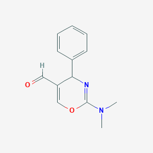molecular formula C13H14N2O2 B021604 2-(Dimethylamino)-4-phenyl-4H-1,3-oxazine-5-carbaldehyde CAS No. 104409-69-0