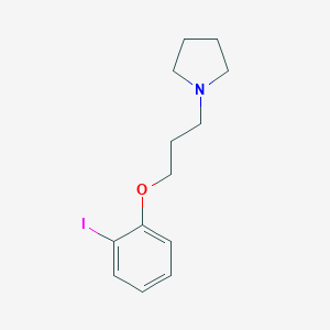 molecular formula C13H18INO B216111 1-[3-(2-Iodophenoxy)propyl]pyrrolidine 