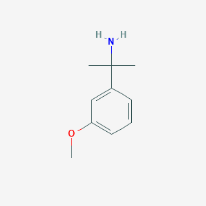 molecular formula C10H15NO B021612 2-(3-Methoxyphenyl)propan-2-amine CAS No. 109138-28-5
