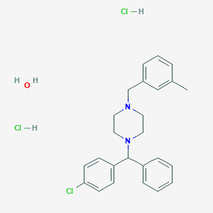 molecular formula C₂₅H₃₁Cl₃N₂O B021617 Meclizine Hcl CAS No. 31884-77-2
