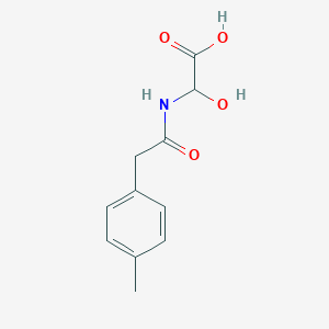 molecular formula C11H13NO4 B021622 Hydroxy{[(4-methylphenyl)acetyl]amino}acetic acid CAS No. 110599-19-4