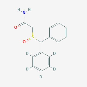 molecular formula C15H15NO2S B021628 Modafinil-d5(Mixture of Diastereomers) CAS No. 1133712-38-5