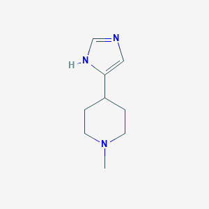 molecular formula C9H15N3 B021636 4-(1h-Imidazol-4-yl)-1-methylpiperidine CAS No. 106243-44-1