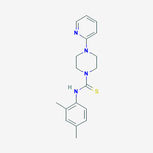 molecular formula C18H22N4S B216395 N-(2,4-DIMETHYLPHENYL)-4-(2-PYRIDYL)TETRAHYDRO-1(2H)-PYRAZINECARBOTHIOAMIDE 