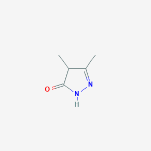 molecular formula C5H8N2O B021642 3,4-Dimethyl-5-pyrazolone CAS No. 6628-22-4