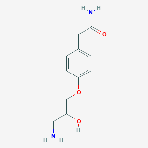 molecular formula C11H16N2O3 B021645 4-(3-Amino-2-hydroxypropoxy)phenylacetamide CAS No. 81346-71-6