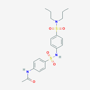 molecular formula C20H27N3O5S2 B216510 N-(4-{[4-(dipropylsulfamoyl)phenyl]sulfamoyl}phenyl)acetamide 