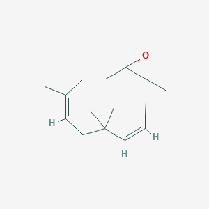 molecular formula C15H24O B216557 (1R,3E,7E,11S)-1,5,5,8-tetramethyl-12-oxabicyclo[9.1.0]dodeca-3,7-diene CAS No. 19888-34-7