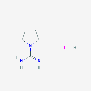 molecular formula C5H12IN3 B021658 Pyrrolidine-1-carboximidamide Hydroiodide CAS No. 102392-83-6