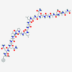 molecular formula C91H151N23O25 B216603 Trichosporin B Ia CAS No. 107395-30-2