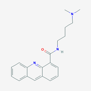 molecular formula C20H23N3O B021669 4-Acridinecarboxamide, N-(4-(dimethylamino)butyl)- CAS No. 106626-58-8