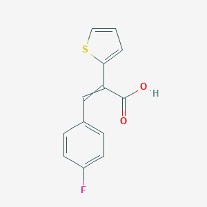 3-(4-Fluorophenyl)-2-(thiophen-2-yl)acrylic acid