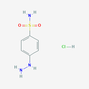 molecular formula C6H10ClN3O2S B021676 4-hydrazinylbenzenesulfonamide Hydrochloride CAS No. 17852-52-7