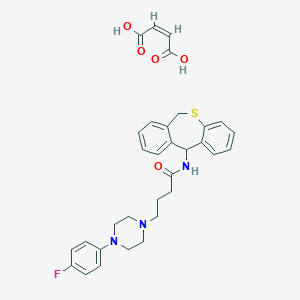 molecular formula C32H34FN3O5S B216883 Monatepil Maleate CAS No. 103379-03-9